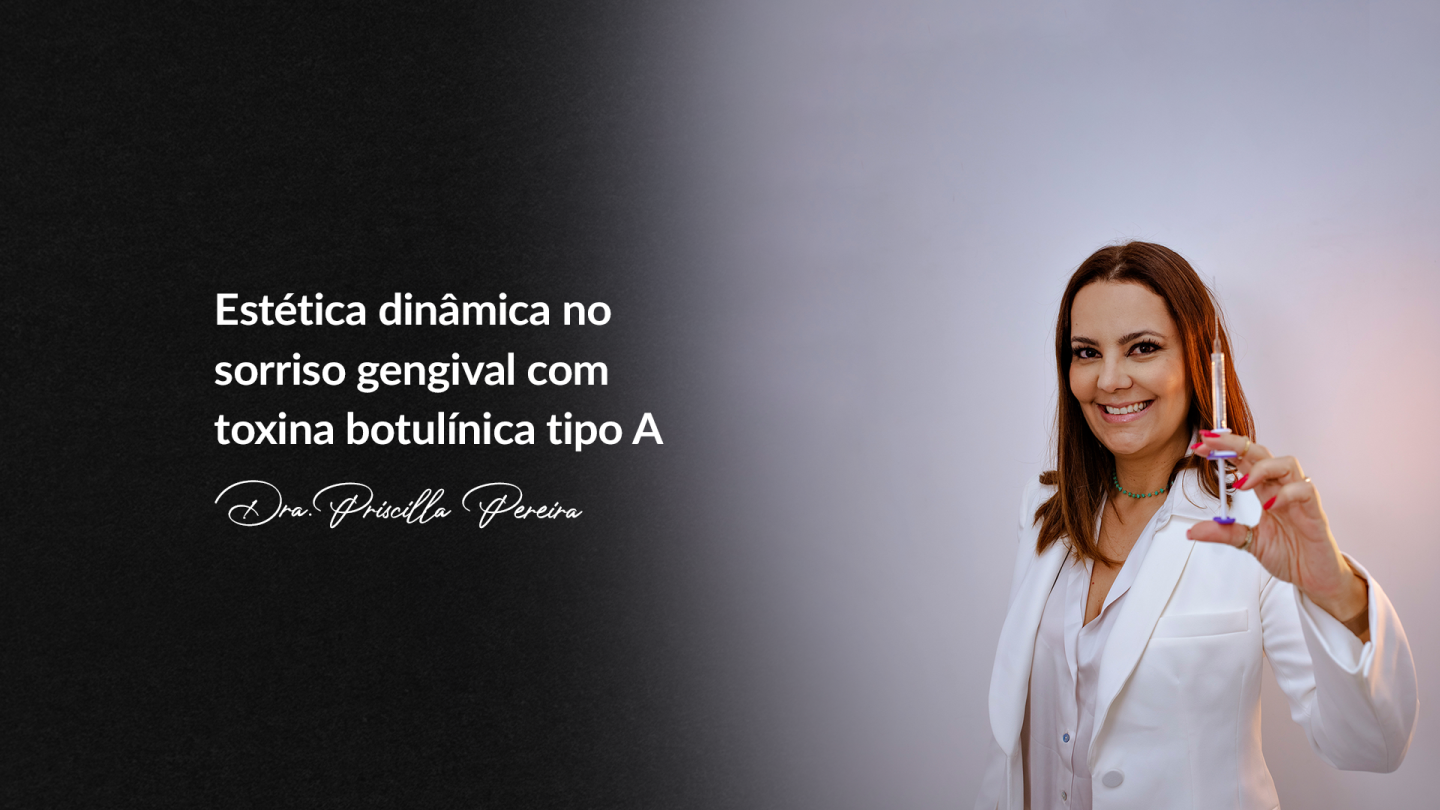 Doutora Priscilla Pereira segurando uma seringa com Toxina Botulinica